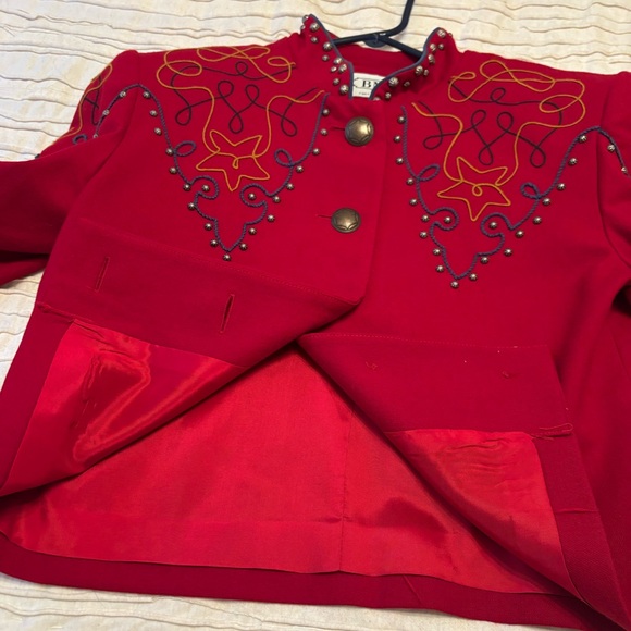 BMW vintage cropped jacket size S 100% Wool - Picture 9 of 10